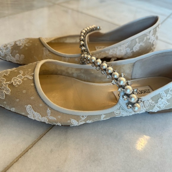 Jimmy Choo love lace flat size 40.5 - Picture 3 of 4